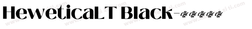 HeweticaLT Black字体转换